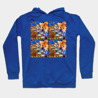 Sea animals pattern Hoodie